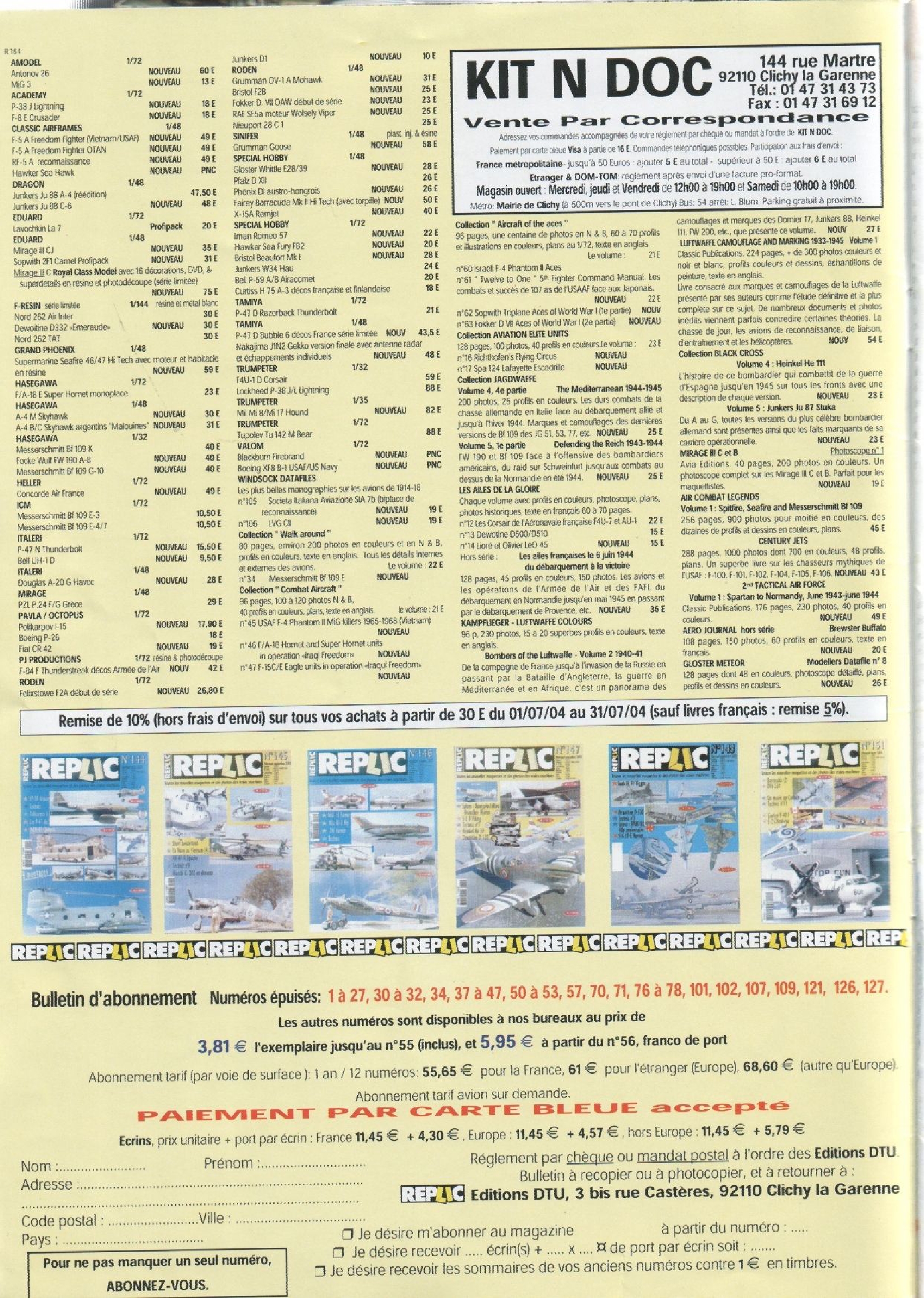 Replic 154 - T-38A Talon, Gloster Gladiator Mk II, FA-18 F Super Hornet, Me-262 A-Ia